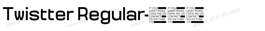 Twistter Regular字体转换